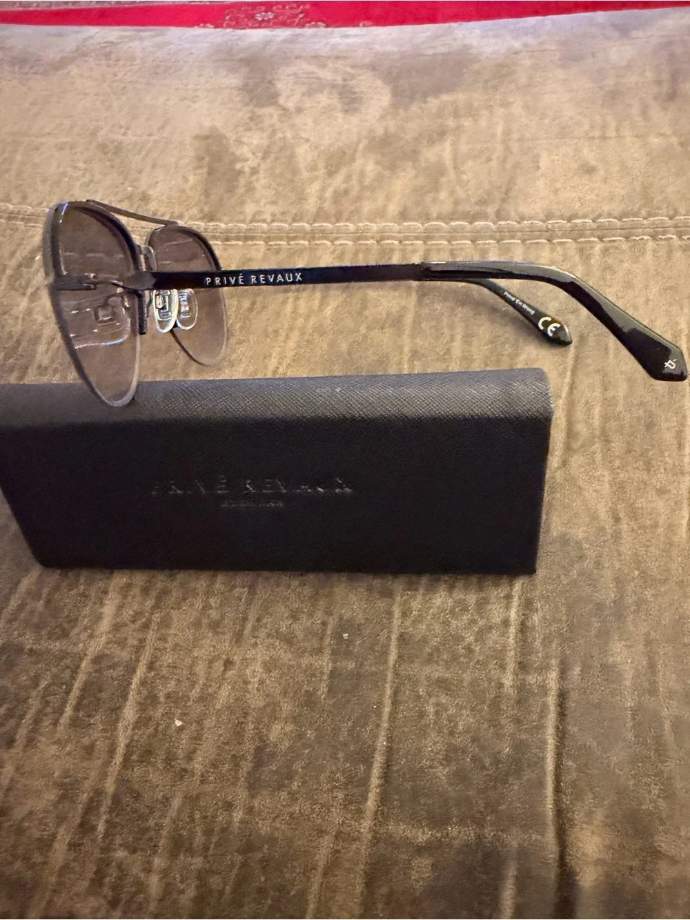 Privé Revaux The Bijou 807 Black Aviator Sunglasses